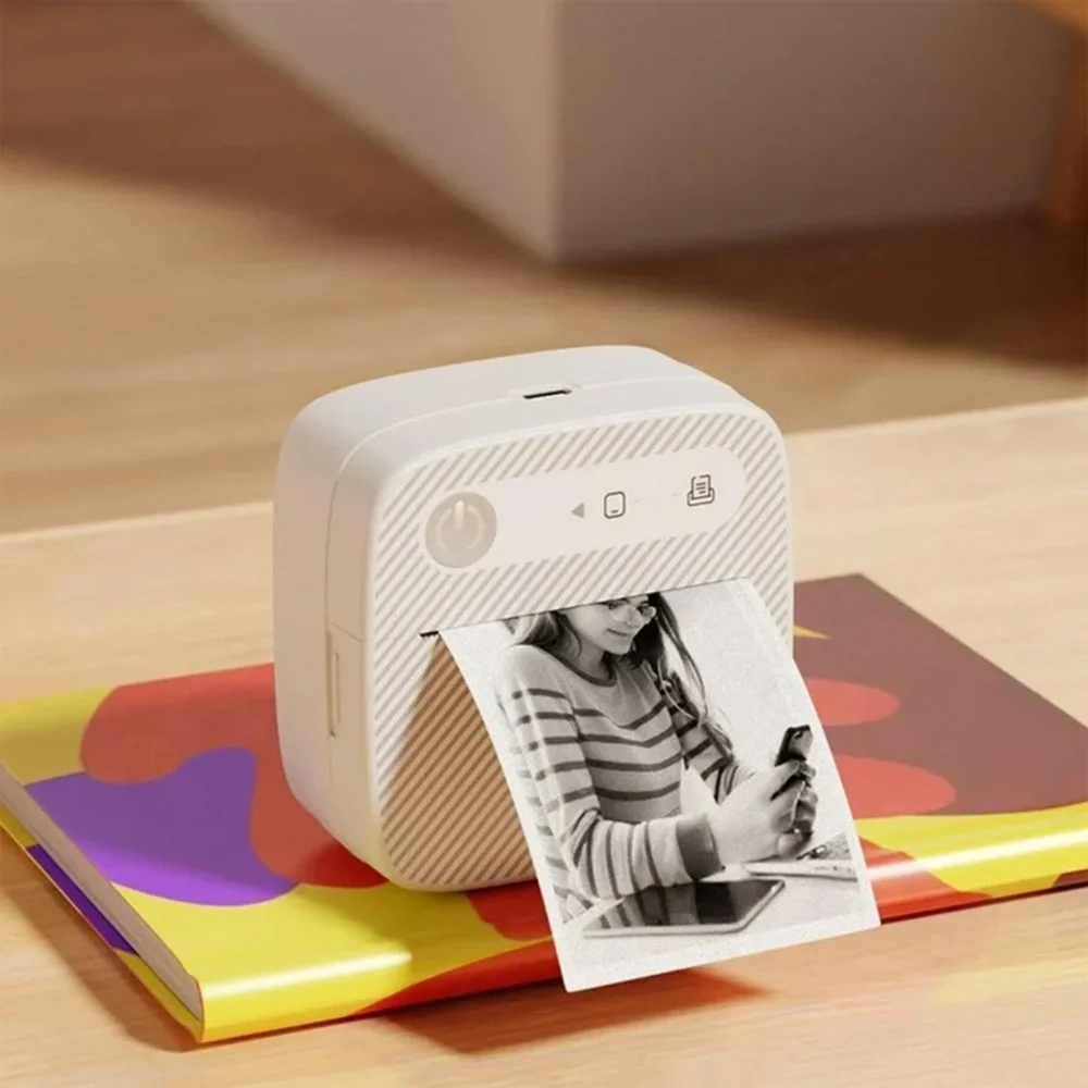 Portable White Thermal Label Printer for Cell Phones & Accessories